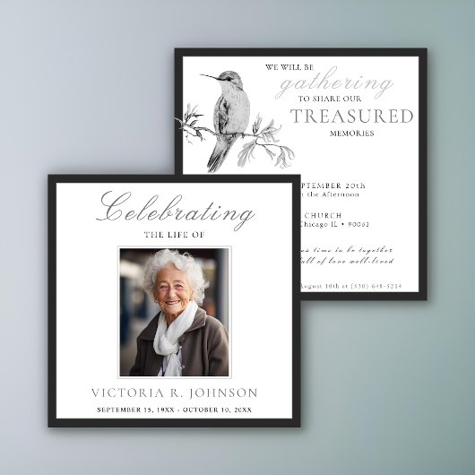  Waterverf kolibrie viering van het leven Kaart