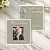 Waterverf kolibrie viering van het leven Kaart