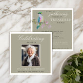 Waterverf kolibrie viering van het leven Kaart