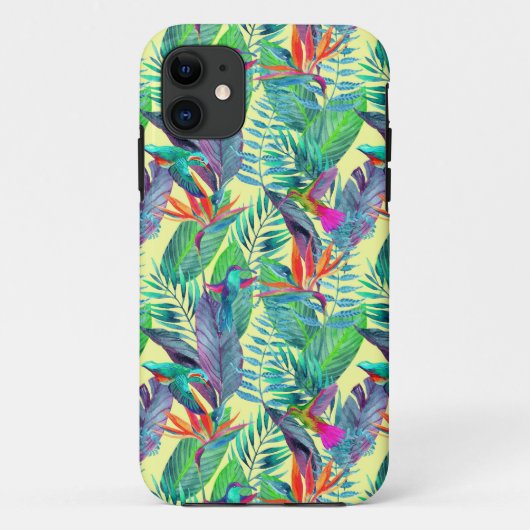Waterverf Kolibries In De Jungle Case-Mate iPhone Case (Achterkant)