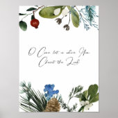 Waterverf, kom, laten wij Hem aanbidden Poster (Voorkant)