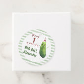 Waterverf komkommer Big Dill verjaardagsfeestje Bedankjes Labels (In situ)