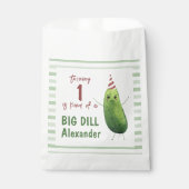 Waterverf komkommer Big Dill verjaardagsfeestje Bedankzakje (Voorkant)