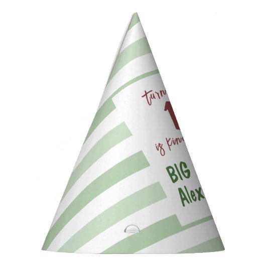 Waterverf komkommer Big Dill verjaardagsfeestje Feesthoedjes (Links)