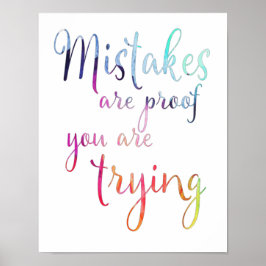 Waterverf komt tot stand door de klaslokalen van h poster