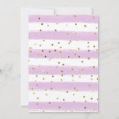 Waterverf konijn en wilde bloemen Baby shower Kaart (Achterkant)