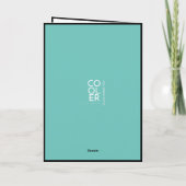  Waterverf konijn Happy Birthday Kaart (Achterkant)