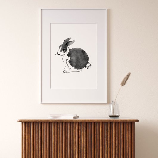 Waterverf konijn, Jaar van het konijn 2023 Poster