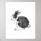 Waterverf konijn, Jaar van het konijn 2023 Poster (Voorkant)