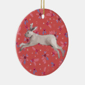 Waterverf konijn keramisch ornament (Rechts)