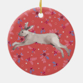 Waterverf konijn keramisch ornament (Achterkant)