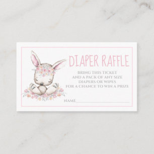 Waterverf Konijn Konijntje Luier Raffle Tickets