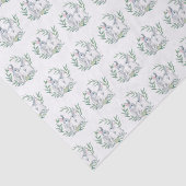 Waterverf konijn laurierkrans tissuepapier (Detail)