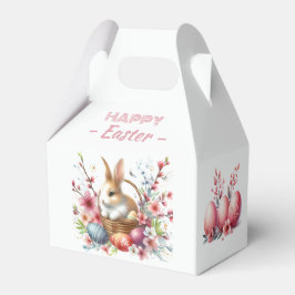 Waterverf Konijn Paaseieren & Bloemen - Bedankdoosjes