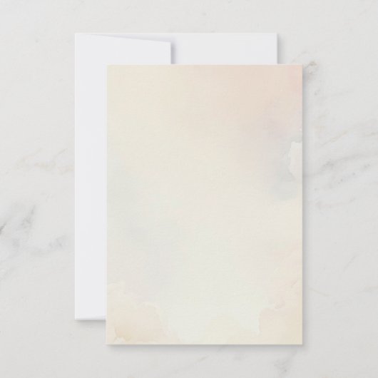 Waterverf Konijn Peter Party Bedankkaart (Achterkant)