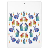 Waterverf konijnen klembord (Achterkant)