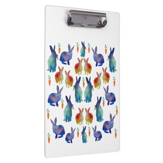 Waterverf konijnen klembord (Rechts)