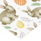 Waterverf Konijneneieren Lentebloem Pasen Tafelkleed (Gekanteld)