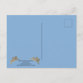 Waterverf konijnenhoopaanmoediging briefkaart (Achterkant)