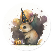 Waterverf Konijnenkonijn Halloween