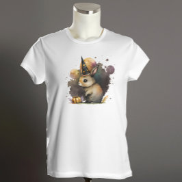 Waterverf Konijnenkonijn Halloween T-shirt
