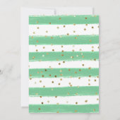 Waterverf konijnenlente bloemen paasbrunch kaart (Achterkant)