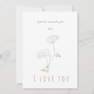 waterverf koningin ann ' s wenskaart kaart