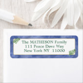 Waterverf Koninklijk Blauw, Groen, Eenvoudig Goud Etiket (Insitu)