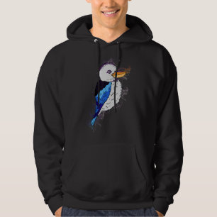 Waterverf Kookaburra Bird Hoodie