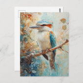 Waterverf Kookaburra Briefkaart (Voorkant / Achterkant)