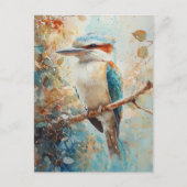 Waterverf Kookaburra Briefkaart (Voorkant)