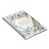 Waterverf kookgerei Vrijgezellenfeest Custom Notitieboek (Rechterzijde)