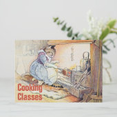 Waterverf kookklasuitnodiging Kaart (Staand voorkant)