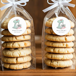 Waterverf  kookmixer bakkerij ronde sticker