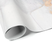 Waterverf koper van grijze granietsteen cadeaupapier (Rol Hoek)