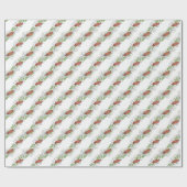 Waterverf koperen lint krans kerst Garland Cadeaupapier (Vlak)