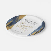 Waterverf Koppels Douche Papier Borden | ABSTRACT Papieren Bordje (Gekanteld)