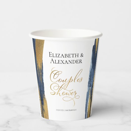 Waterverf Koppels Douchedocument Koppen | ABSTRACT Papieren Bekers (Achterkant)