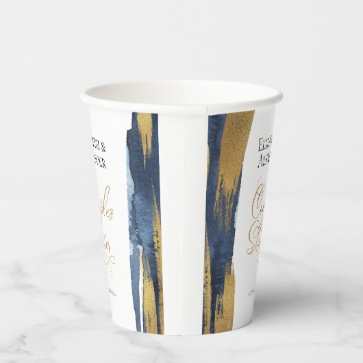 Waterverf Koppels Douchedocument Koppen | ABSTRACT Papieren Bekers (Rechts)