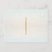 Waterverf koppels monogram maritieme signaalvlagge briefkaart (Achterkant)