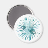 Waterverf koraal - blauw 2 magneet (Voorkant / Achterkant)