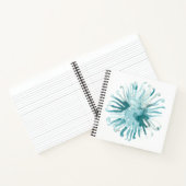 Waterverf koraal - blauw 2 notitieboek (Binnen)