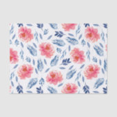 Waterverf koraal- en zeemantmeel tissuepapier (Voorkant)