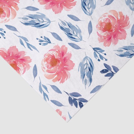 Waterverf koraal- en zeemantmeel tissuepapier (Detail)