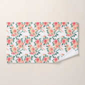 Waterverf Koraal Roos Floral Pattern Bad Handdoek (Handdoek)