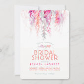 Waterverf koraal roze salie groen vrijgezellenfees kaart (Voorkant)