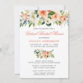 Waterverf koraal van virtueel Vrijgezellenfeest Kaart (Voorkant)