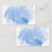 Waterverf koraalrif blauwe plaats kaart plaatskaartje (Voorkant / Achterkant)
