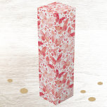 Waterverf koraalroze vlinder wijn<br><div class="desc">Koraal blush roze en witte waterverf vlinder schilderij. Originele kunst van Nic Squirrell.</div>