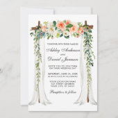 Waterverf Koral Floral Kaart (Voorkant)